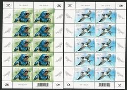 ESTONIA /ESTLAND /EESTI /ESTONIE - EUROPA 2019 -NATIONAL BIRDS.-"AVES - BIRDS - VÖGEL -OISEAUX"- 2 HOJAS BLOQUE De 10 T. - 2019