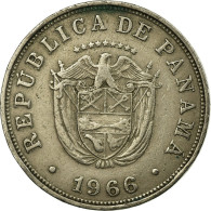 Monnaie, Panama, 5 Centesimos, 1966, TTB, Copper-nickel, KM:23.2 - Panamá