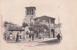 Lot 3 Cpa Pionnières ST  ETIENNE (42) : 1/ Grand' Eglise - 2/ Ecole De Dessin  - 3/ Place Gambetta - Saint Etienne