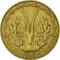 Monnaie, West African States, 5 Francs, 1996, TTB, Aluminum-Nickel-Bronze, KM:2a - Costa D'Avorio