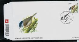 FDC  Du N° 3389  Mesange Nonnette  -  Glanskopmees    Obl. Angleur 02/04/2005 - 1985-.. Oiseaux (Buzin)