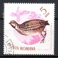 ROUMANIE. N°2145 Oblitéré De 1965. Caille. - Grey Partridge