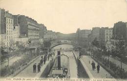PARIS - Perspective Des Quais De Jemmapes Et De Vamy, Le Pont Grange Aux Belles. - Paris (10)