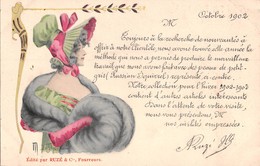 Compagnie RUSSE Pelleteries-Fourrures Ruzé & Cie,Fourreurs 26,Chaussée D'Antin,23,Bld Haussmann,Paris 1902 - Advertising