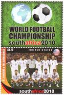 ST VINCENT MNH 1v United States USA Team World Cup Football Championship South Africa 2010 Futbol Soccer Fußball - 2010 – Sud Africa