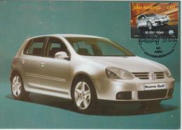 Saint Marin Carte Maximum 2004 Automobile Volkswagen 1950 - Briefe U. Dokumente