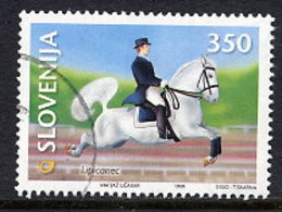 SLOVENIA 1999 Horses: Equestrian Sports 350 T Used.  Michel 266 - Slovenia