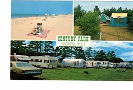 MORELL, Prince Edward Island, Canada, Century Park , Air Stream Trailer, Old Chrome Advertising  Postcard - Altri & Non Classificati