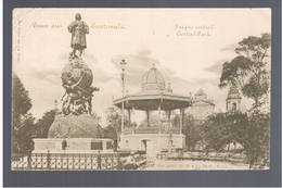 GUATEMALA  Gruss Aus ... Parque Central Central- Park 1900 OLD POSTCARD - Guatemala