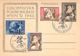 MiNr. P294 + Zfr.820-822 SST Wien 1942 - Postkarten