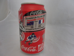 COCA COLA® CANETTE VIDE CHAMPION DU MONDE RUGBY 1987 NOUVELLE-ZELANDE FRANCE SERIE LIMITEE 2007 FRANCE 33 Cl - Cans