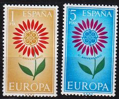 SPANIEN SPAIN [1964] MiNr 1501-02 ( **/mnh ) CEPT - Unused Stamps