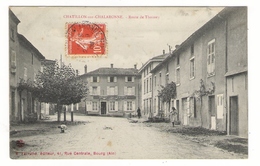 AIN  / CHATILLON-sur-CHALARONNE  /  ROUTE  DE  THOISSEY  ( Hôtel De France, Au Fond ) /  Edit.  B. FERRAND - Châtillon-sur-Chalaronne