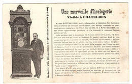 CHATELDON (63) - Une Merveille D' Horlogerie Visible à Chateldon - Medaille D 'Or 1910 - Chateldon