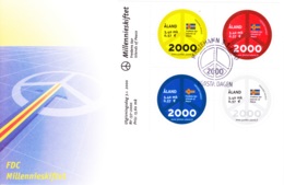 2000, Suomi, "Friedensinseln Aland", SST., FDC, Jahrtausendwende - Brieven En Documenten