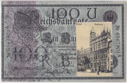 AK REICHSBANKNOTE MIT WESEL RATHAUS 1908 - Wesel