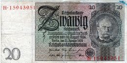 Billet Allemand De 20 Reichsmarks Du 22 Janvier 1929 - - 20 Reichsmark