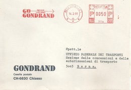Motiv Brief  "Gondrand, Transport, Chiasso"           1991 - Frankiermaschinen (FraMA)