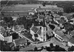 21 - HEUILLEY SUR SAONE : Centre Du Bourg - L'Eglise Et L'Ecole - CPSM Dentelée Noir Blanc Grand Format 1961 - Côte D'Or - Other & Unclassified
