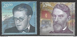 Norvège 2016 N°1862/1863 Neufs Célébrités Tor Jonsson Et Johan Sverdrup - Ungebraucht