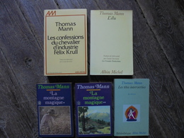 Ancien - Petit Lot - 5 Livres De Thomas MANN Années 80 - Lotti E Stock Libri