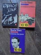 Ancien - Petit Lot - 3 Livres De Boris VIAN Années 60/70 - Lots De Plusieurs Livres