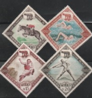 1960 ROME   OLYMPIC MNH STAMPS COMP.SET  FROM MONACO/ SPORTS/SWIMMING.HORSE RIDING,ATHLETICS - Summer 1960: Rome