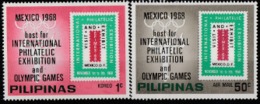 1968 MEXICO CITY  OLYMPIC MNH STAMP SET  FROM PHILIPPINES / SPORTS /INTERNATIONAL PHILATELIC EXHIBITION &OLYMPIC - Zomer 1968: Mexico-City