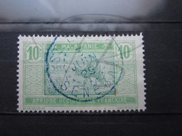 VEND TIMBRE DE MAURITANIE N° 40 , CACHET BLEU " ST-LOUIS - SENEGAL " !!! - Gebraucht