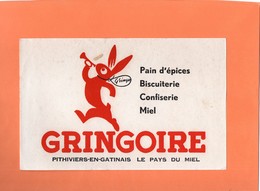 BUVARD. PITHIVIERS (LOIRET)  PAIN D'EPICES " GRINGOIRE "   Achat Immédiat - Honigkuchen-Lebkuchen