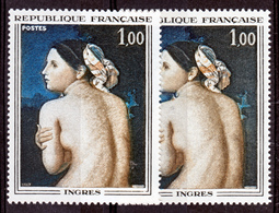 France 1530 Variété Tableau Cicatrices Sur Le Dos Et Normal Neuf ** TB MNH Sin Charnela - Neufs