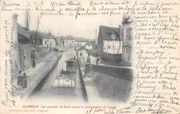 58-CLAMECY- LE QUARTIER ST-ROCH AVANT LE COMBLEMENT DU CANAL - Clamecy