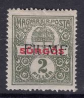 Fiume 1918 Newspaper Stamp Giornali Sassone#2 Michel#2 Mint Hinged - Fiume