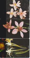 #09 - SIERRA LEONE - SET OF 3 ORCHID CARDS - MINT - Sierra Leone