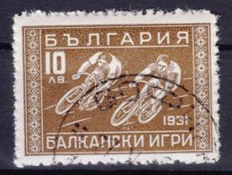 Bulgaria 1933 Sport Balkan Games Cycling Mi#256 Used - Used Stamps