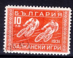 Bulgaria 1931 Sport Balkan Games Cycling Mi#246 Used - Used Stamps