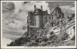 The Castle And East Front, St Michael's Mount, Cornwall, C.1960 - Harvey Barton RP Postcard - St Michael's Mount