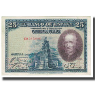 Billet, Espagne, 25 Pesetas, 1928, 1928-08-15, KM:74a, SUP - 1-2-5-25 Peseten