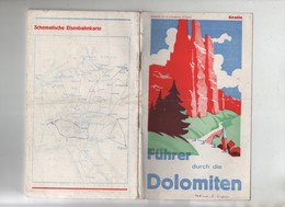 Fuhrer Durch Die Dolomiten Schematische Eisenbahnkarte - Otros & Sin Clasificación