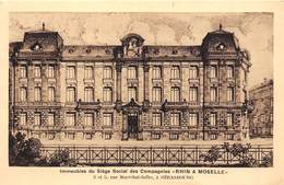 67-STRASBOURG- IMMEUBLE DU SIEGE SOCIAL DES COMPAGNIE RHIN ET MOSELLE 3 ET 5 RUE MARECHAL JOFFRE - Strasbourg