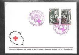 Réunion Croix Rouge Saint  André   01  Décembre 1973  1er Jour - Lettres & Documents