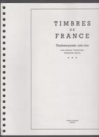 44 Feuilles Pré-imprimées Avec Pochettes YVERT Et TELLIER 22 Anneaux Jeux France 1960 à 1969 - Pré-Imprimés