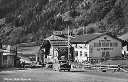 GADMEN → Hotel Alpenrose Mit Oldtimer Und VW-Käfer, Fotokarte Ca.1960 - Gadmen 