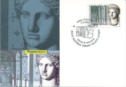 ITALIA - FDC MAXIMUM CARD 2002 - MUSEO ROMANO - PALAZZO ALTEMPS - ANNULLO SPECIALE - Cartoline Maximum