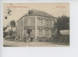 Ailly Le Haut Clocher (Somme) Café De La Justice (animée Attelage Cheval) - Ailly Le Haut Clocher