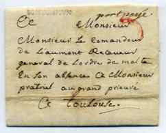 BOISCOMMUN Lenain N°1 +  PARIS PORT PAYE DES PROVINCES Lenain N°36 / Ordre De Malte  / 1769 - 1701-1800: Vorläufer XVIII