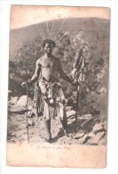 SWAZILAND A SWAZIE IN GALA DRESS Ethnic Native Early Undivided Back Postcard Native Costume - Swaziland