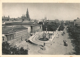 Autriche. CPA. Wien. Ringstrasse. Wiens Repräsentativste Straße Mit Den Monumentalbauten (Grande Rue, Tramway) - Ringstrasse