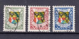 Liechtenstein 1927 Mi#75-77 Used - Used Stamps