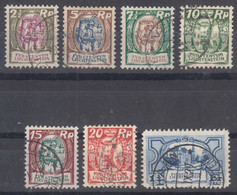 Liechtenstein 1924/1925 Winzer Und Schloss Mi#65-71 Used - Used Stamps